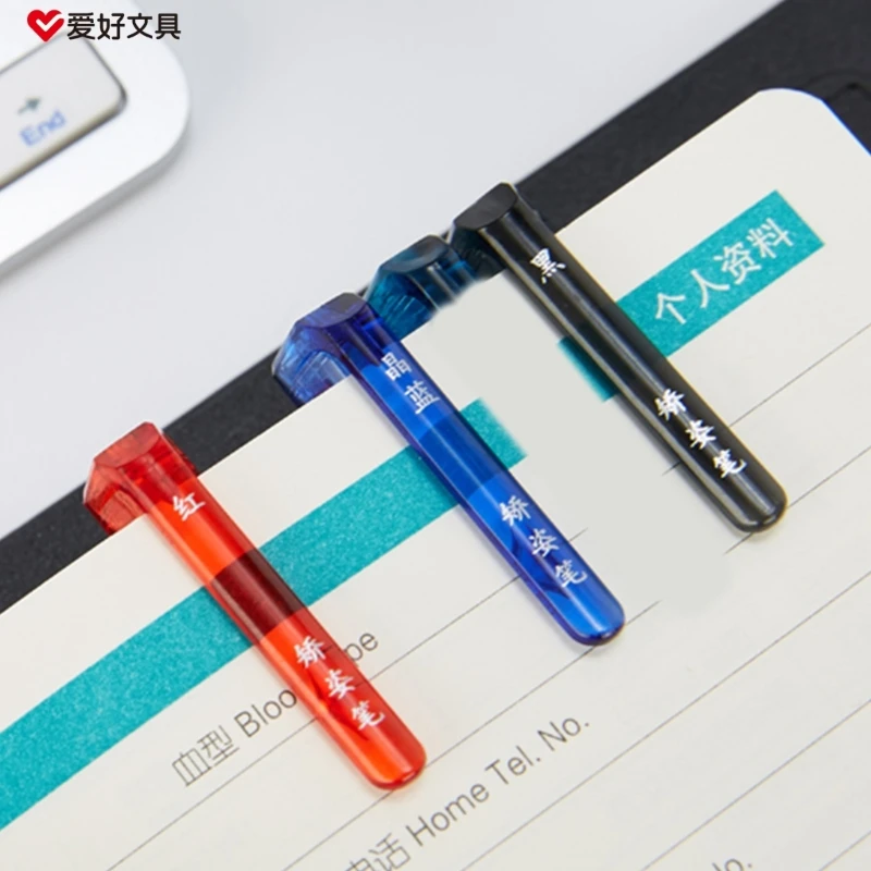 1Pc Rolling Ball Pens, Quick-Drying Ink 0.5mm Extra-Fine Point Rollerball Pens Straight Liquid Gels Ink Pens for Writing K1KF