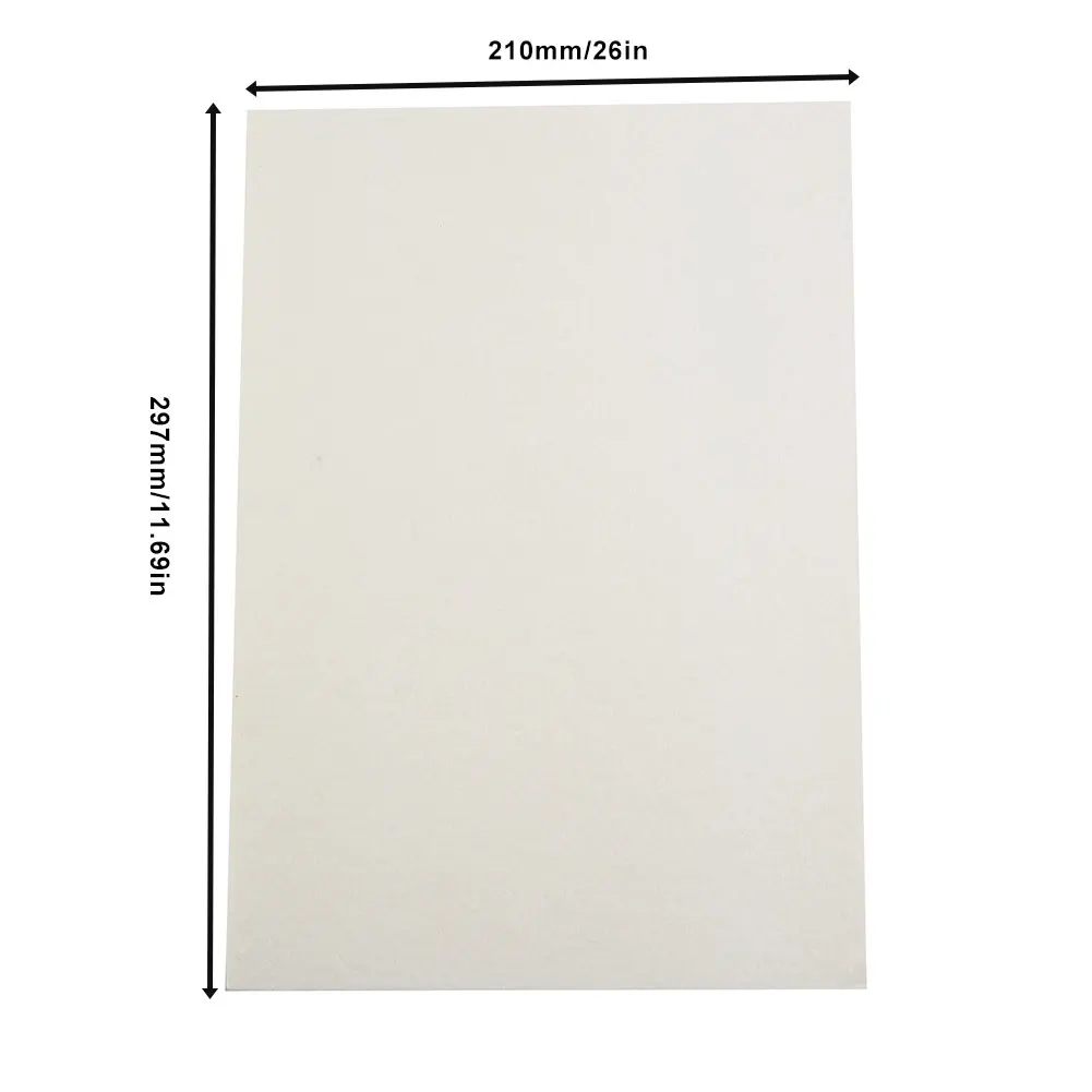 Ceramic Fiber Gasket Sheet For A4 210 x 297 x 3 mm for High-Temperature Sealing Around Furnace Glass and Flue Pipes