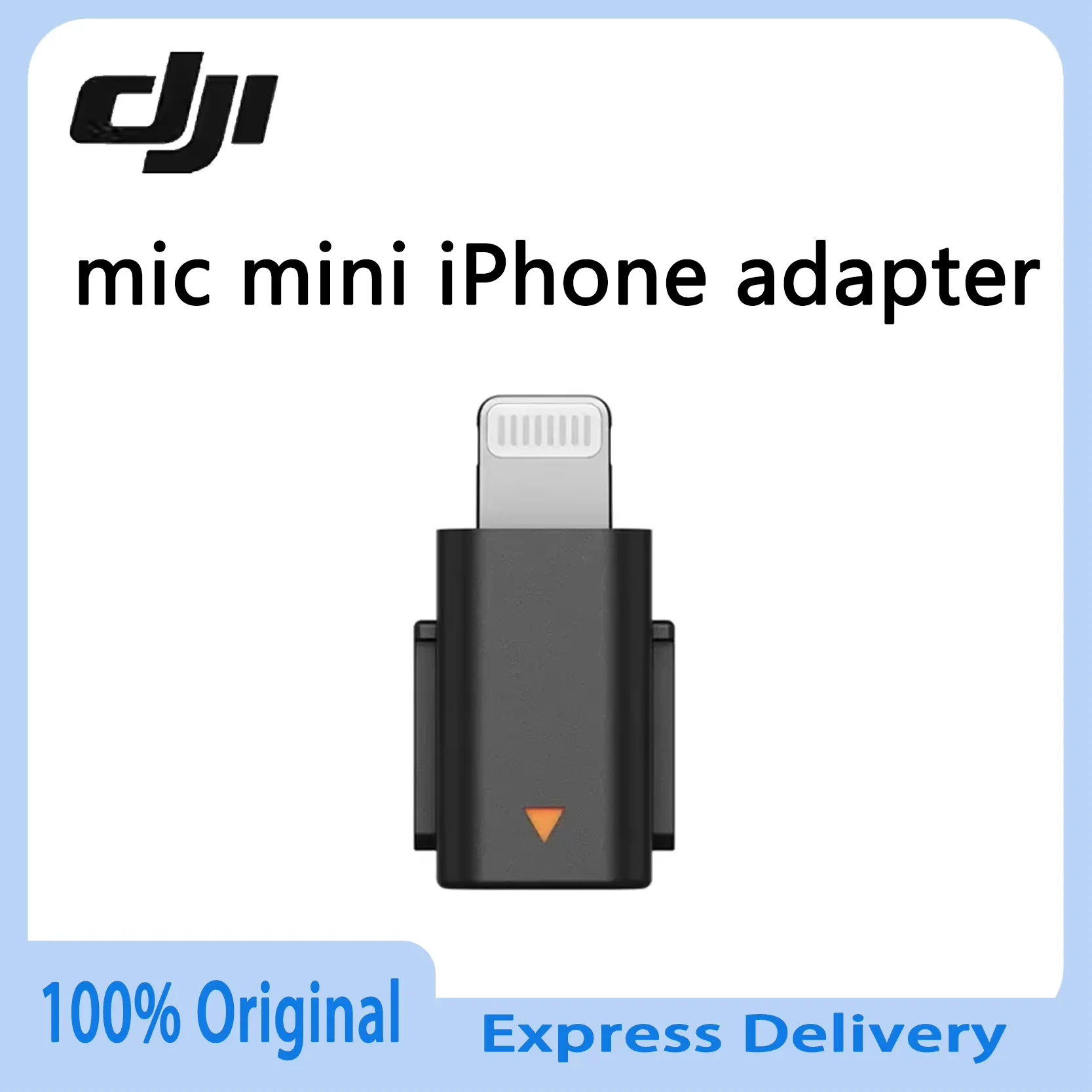 

Оригинальный адаптер DJI Mic Mini для iPhone с разъемом Lightning, компактным дизайном и надежной передачей звука.