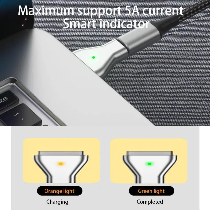 1pc Type-C Magnetic USB PD Adapter For Apples Magsafe2 MacBooks Pro Notebook USB C Female Fast Charging Magnet Plug Converter