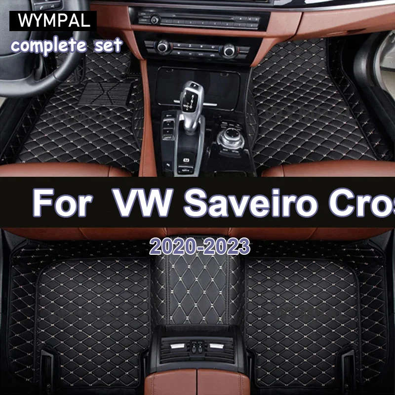 Customized Artificial Leather Car Floor Mat For VW Saveiro Cross G5 5U 2009~2017 Protect Your Vehicle's Interior Accessory