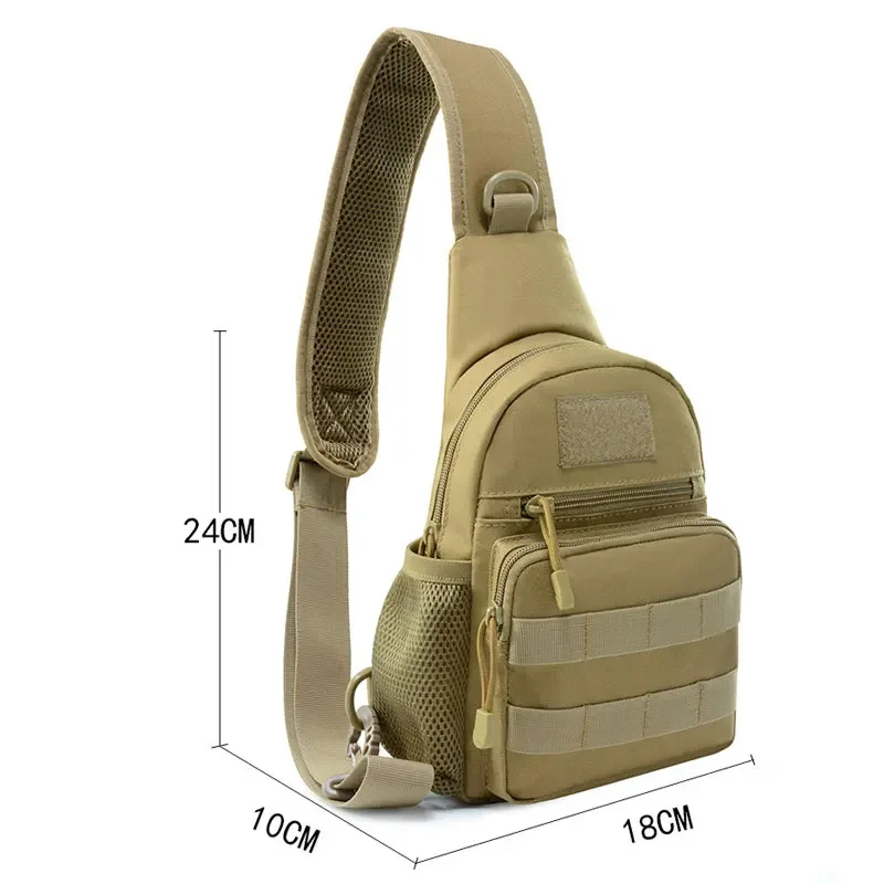 กระเป๋าเป้สะพายหลังยุทธวิธีกลางแจ้งกระเป๋าคาดหน้าอก Camouflage Rucksack เดินป่าค่ายทหารเดินทางกันน้ำสำหรับกีฬากระเป๋า