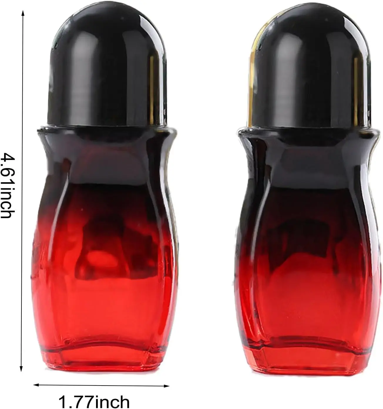 30ml grande garrafa de rolo vazio para óleos essenciais brilho labial e desodorante garrafa de vidro recarregável bolas de rolo para viagens mulheres