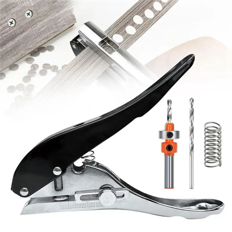 أداة ثقب ثقب محمولة من WON، ثقب واحد للورق المقوى البلاستيكي الورقي، ثقب واحد عالي التحمل لبطاقة الهوية