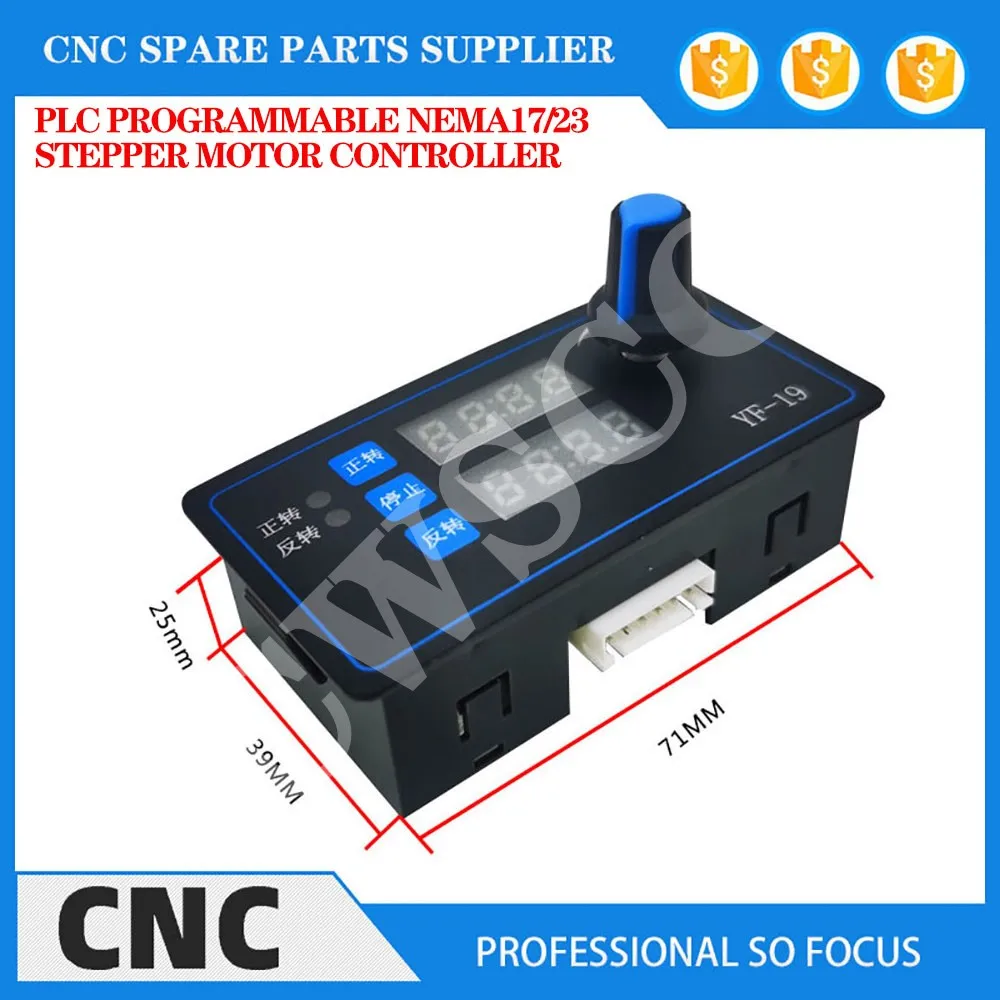 PLC programmable NEMA17/23 42/57 stepper motor controller angle pulse forward and reverse cycle adjustable speed drive board