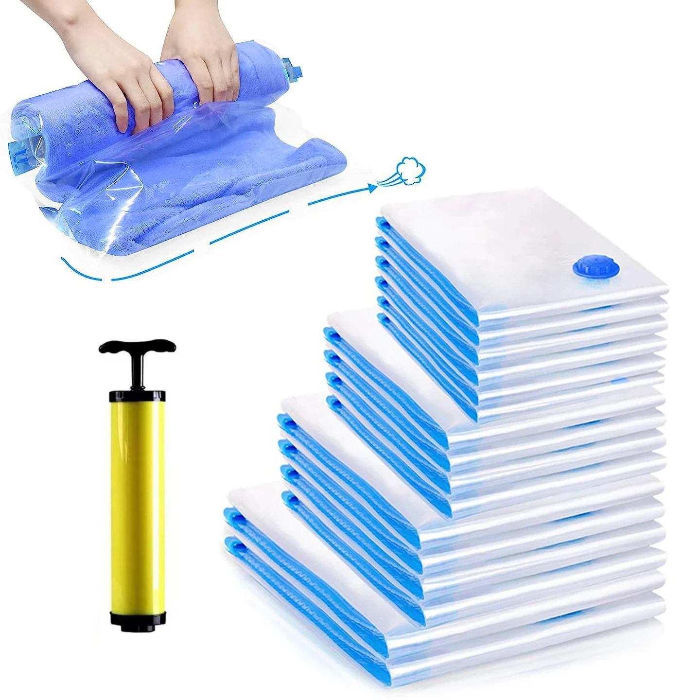 Convenient Vacuum Bag Home Organizer Quilts Clothes Vacuum Storage sack Waterproof Compression travel Saving Space air Bags