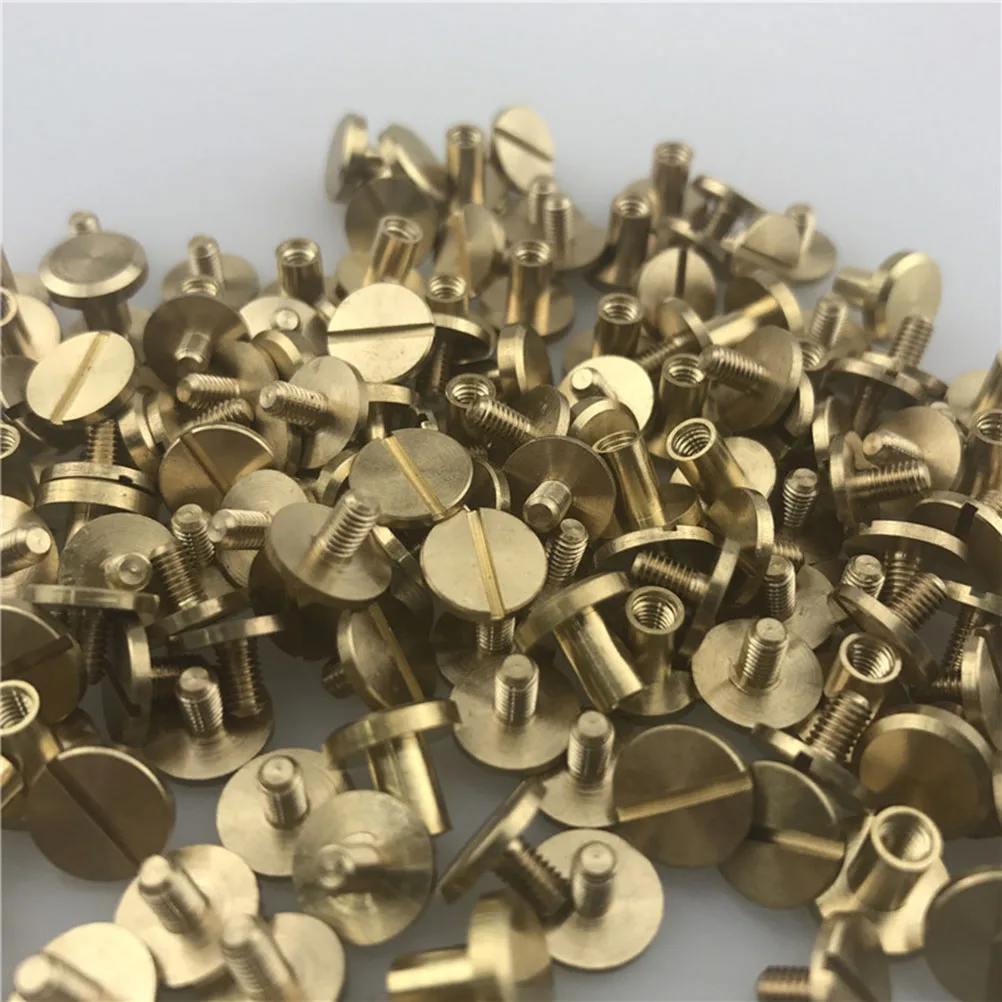 

20 Pcs Brass Screw Accessories Belt Rivet Key Stud DIY Button Studs Nail Rivets