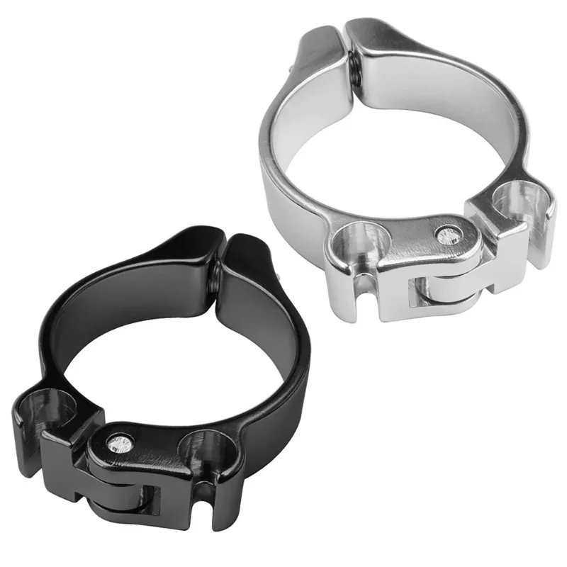 

28.6/31.8/34.9mm Fixed Gear Shifters Brakes Front Derailleur Aluminium Double-Hole Cable Hanger Cable Stopper Cable Guide