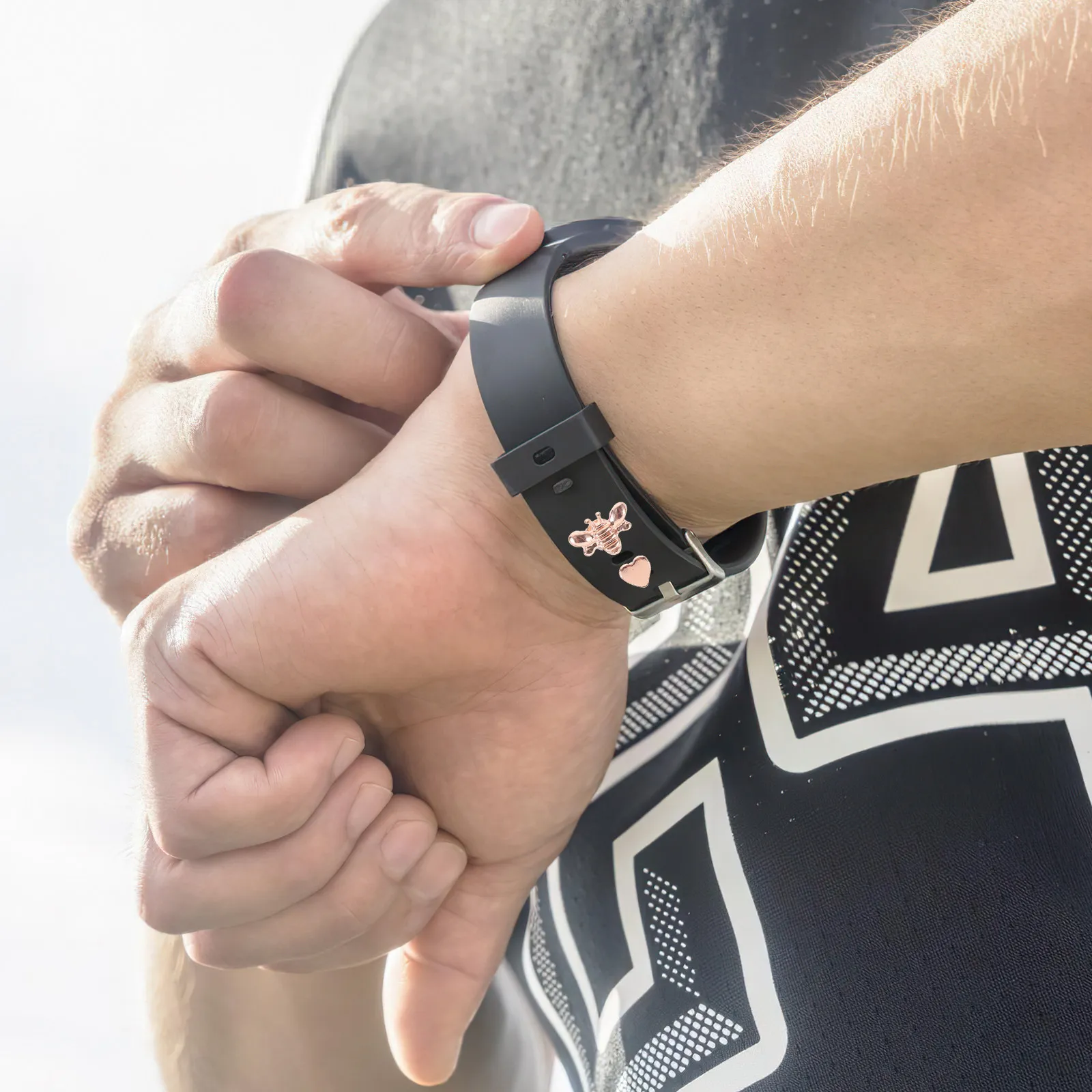 

5 шт. силиконовых украшений для ремешков часов, прочные, со стразами, маленькие декоративные элементы для ремешков часов, легкие аксессуары для ремешков смарт-часов