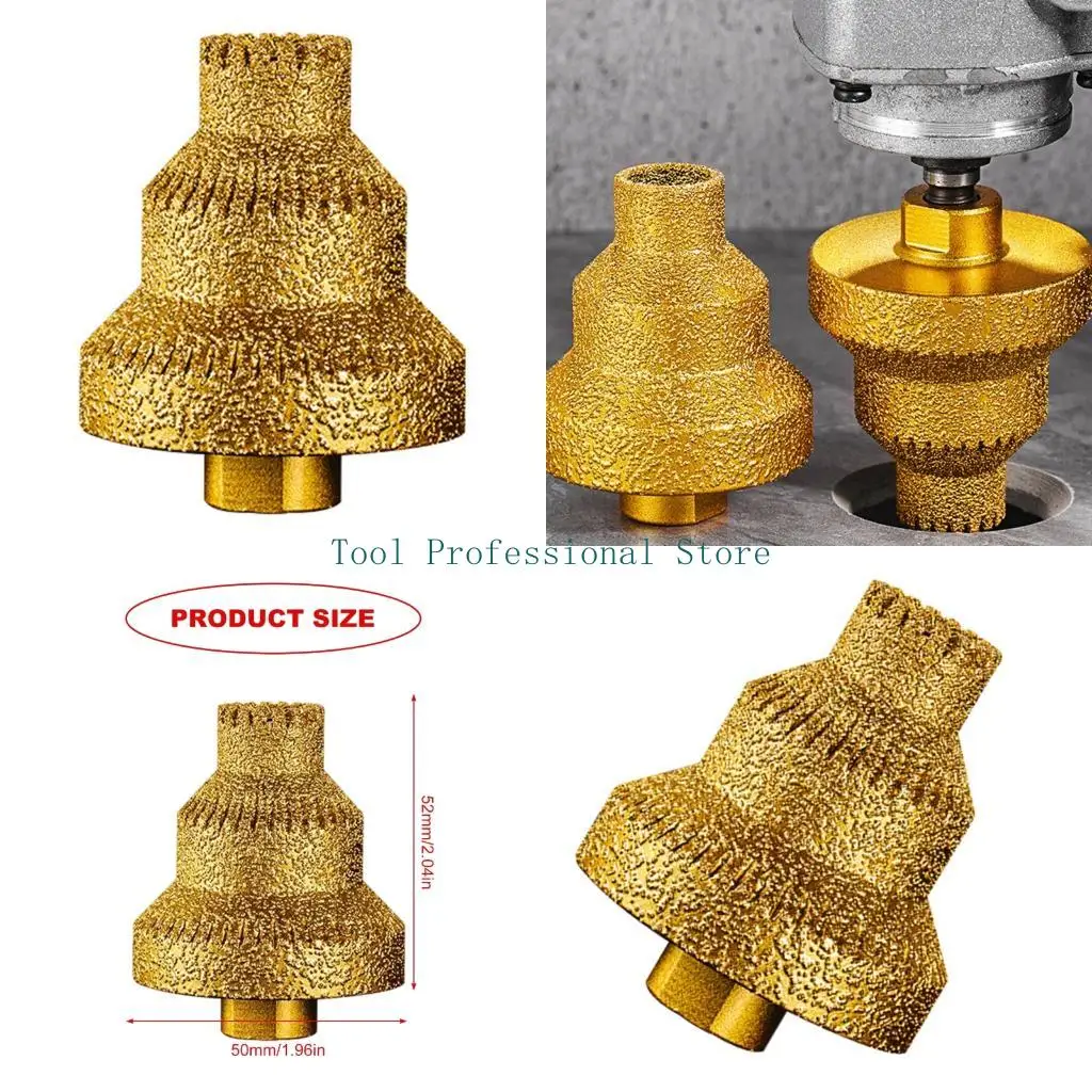 

57QF Diamonds Tapered Core Drill Bit Edges Grinding Professional Hole Expansion Tool Pagoda Drill Bit 20-35-50mm