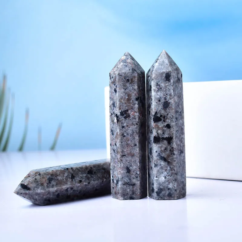 Natural Crystal Flame Stone Polished Crystal Point Healing Stone Tower Hexagonal Prisms Obelisk Wand Treatment Stone DIY Gift