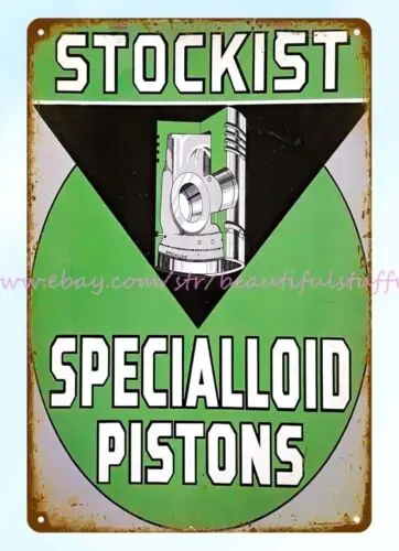 bathroom wall hangings Specialloid Pistons metal tin sign