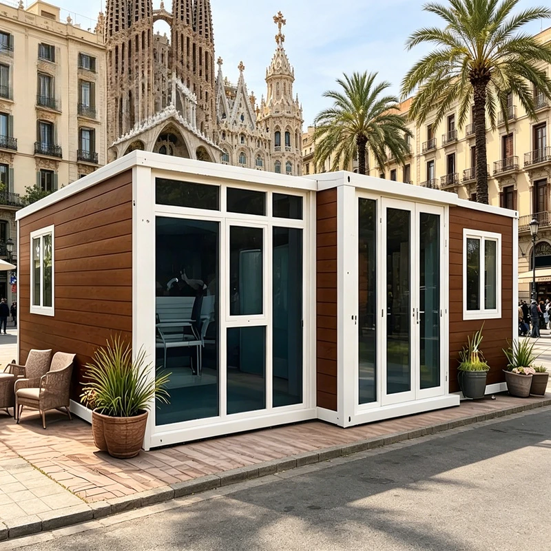 Eco-Friendly Luxury Prefabricated Villa Modular Hotel Living Room Feature Sandwich Panel Smart Container House
