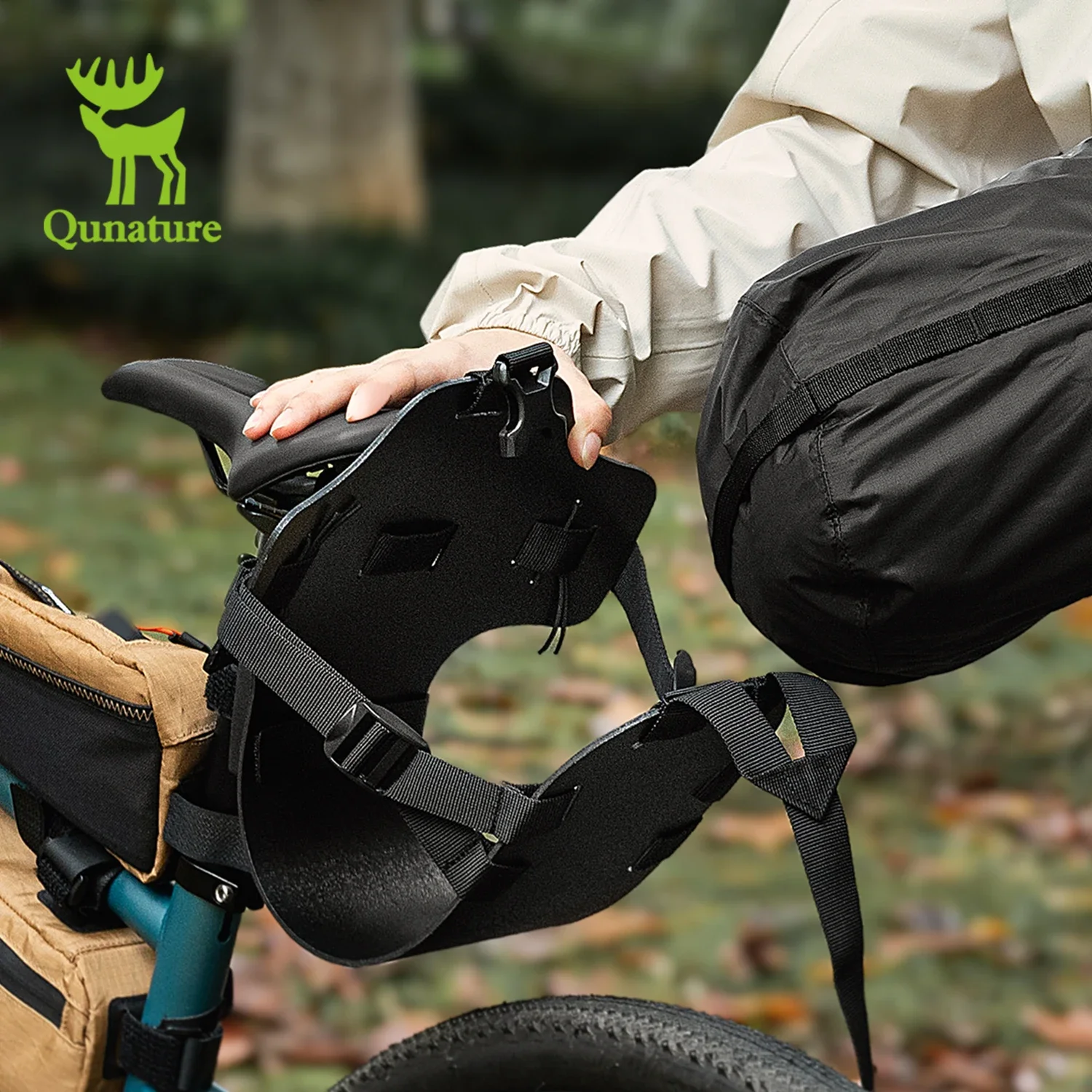 

Qunature Легкая задняя велосипедная стойка Регулируемая и прочная сумка для велосипеда для шоссейных горных и туристических велосипедов Велосипедный рюкзак