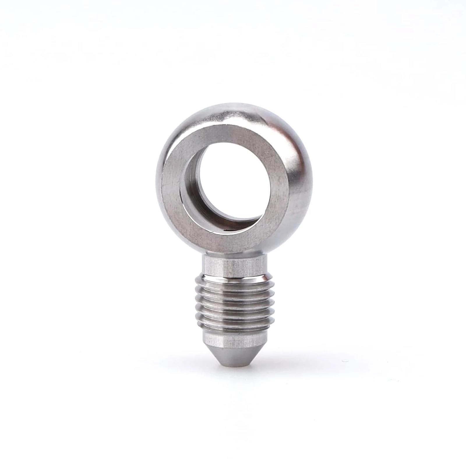 Universal Iron Banjo Adapter Fitting 4AN 6AN Male Flare AN4 AN6 to 10mm 14mm Banjo Hole for Fuel Brake Systems Silver