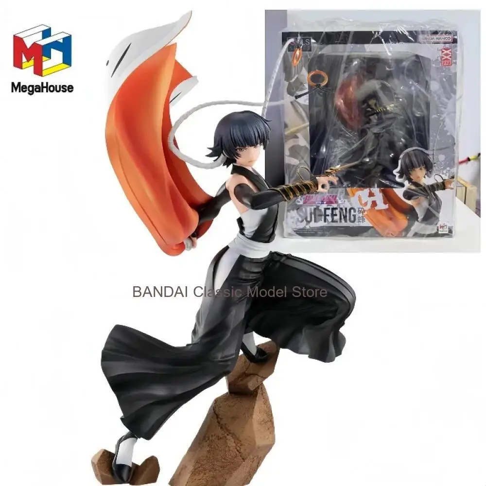 

Быстрая доставка. Оригинальная коллекционная аниме-фигурка MegaHouse Gals Series Bleach Sui-Feng. Модель для декора, подарок.