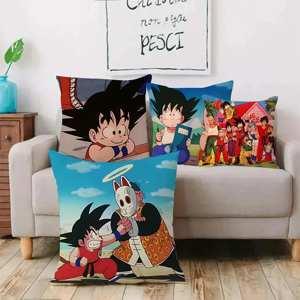 Anime Son Goku D-Dragon BallS Body Pillow Covers Cartoon Sofa Decorative Home Double-sided Printing Short Plush Cute Cushion