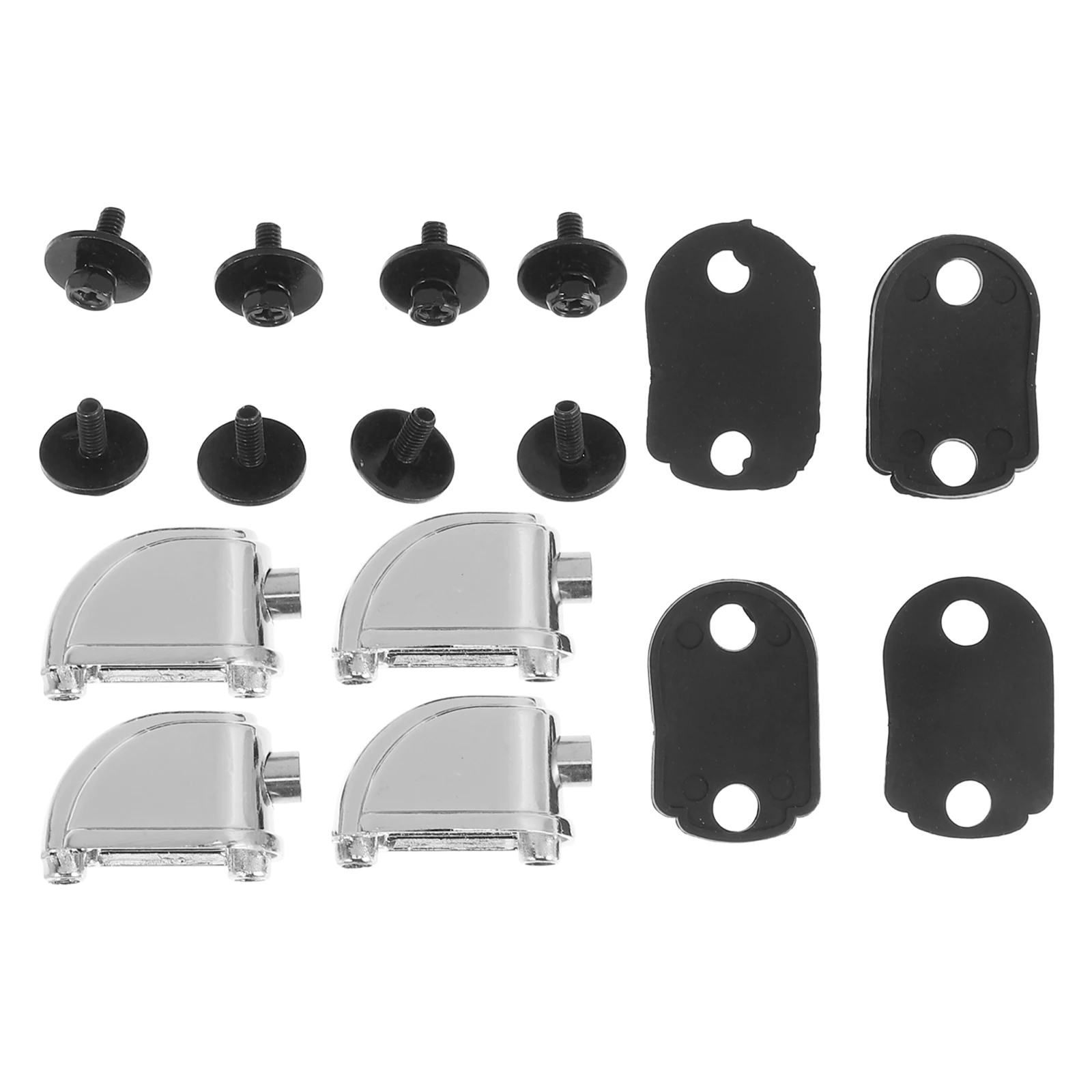 

4 Pcs Drum Lugs Parts Metal Snare Bass Drum Hardware Replacement Silver Connectors Accessories Lug Kit Instrument Ear