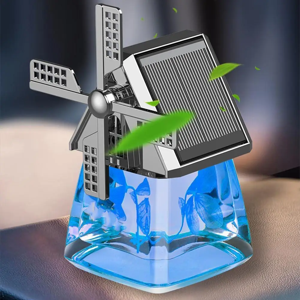 السيارات طاحونة الشمسية سيارة العطور معطّر الهواء الروائح سيارة الدورية الطاقة الروائح الناشر الديكور لطيف Interi H4X6