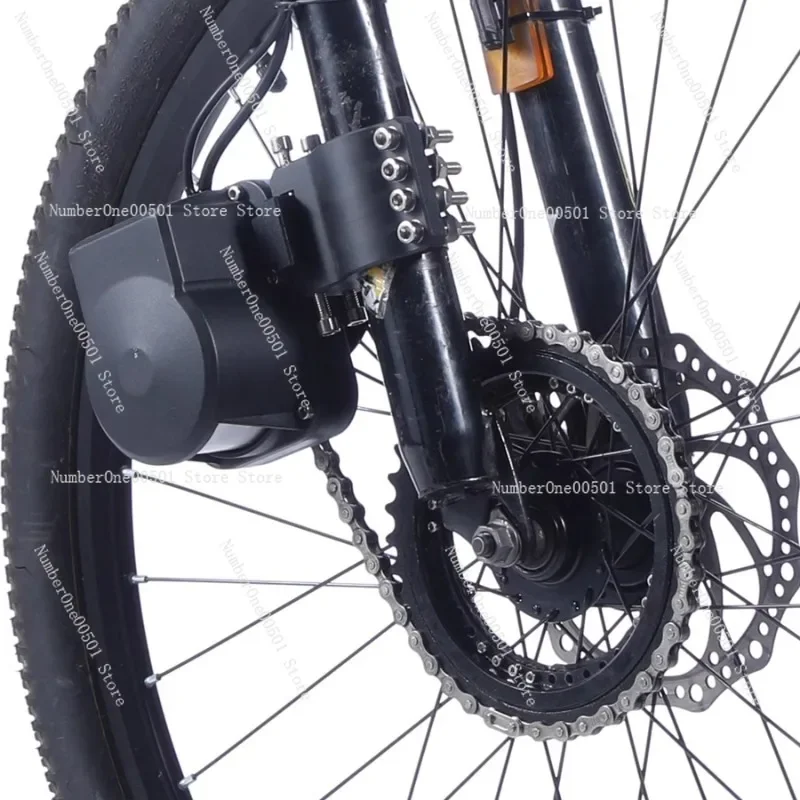 Power Bike Umrüstung Elektro-Kit Mountainbike Umrüstung Elektro-Booster 48V Batterie Vorderradantrieb