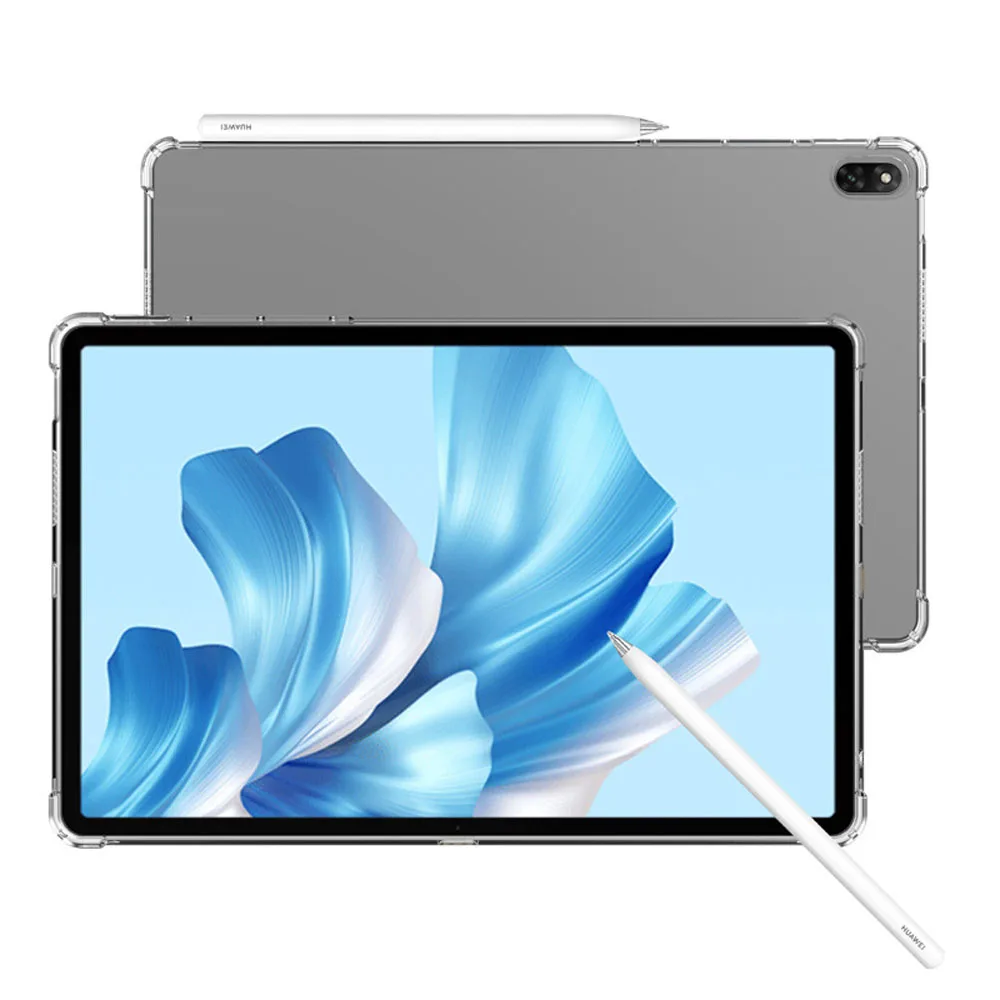 

Прозрачный противоударный чехол из ТПУ для Huawei MateBook E Go 12.35 / MateBook E 12.6, защитный чехол с воздушной подушкой на четырех углах, предотвращающий падение