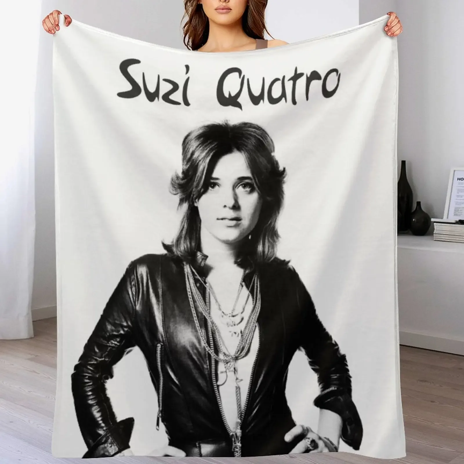 suzi quatro Throw Blanket Warm Cozy Throw Blanket for Living Room Couch