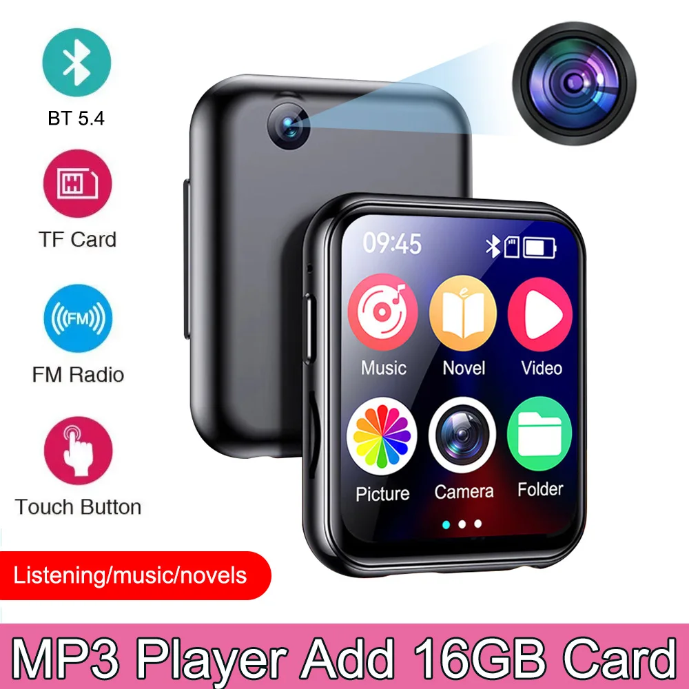 Reproductor de MP3 HiFi de 64GB, DSD sin pérdidas, alta definición, reproductor de música de Audio Digital portátil de 2,4 pulgadas para Walkman, compatible con hasta 128GB