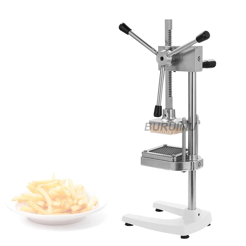 

Vertical Potato Chips Cutter Manual Vegetable Fruit Slicer Commercial French Fries Maker Manual Cutter Machine