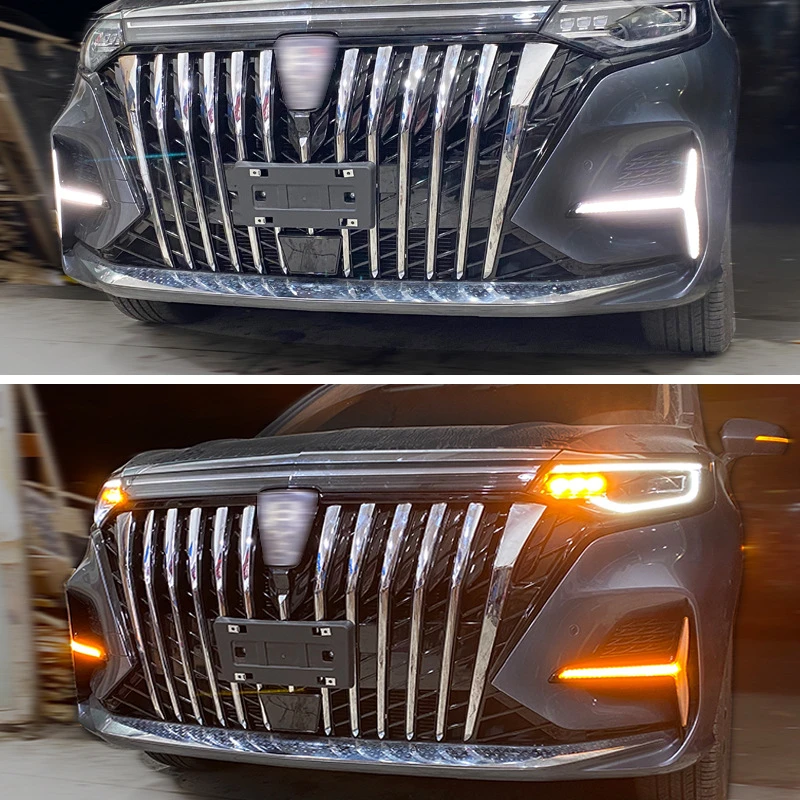 

Подходит для Roewe IMAX8, модификация передней решетки, дневные ходовые огни IMAX 0,4 кг, боковые струящиеся водяные фонари, аксессуары