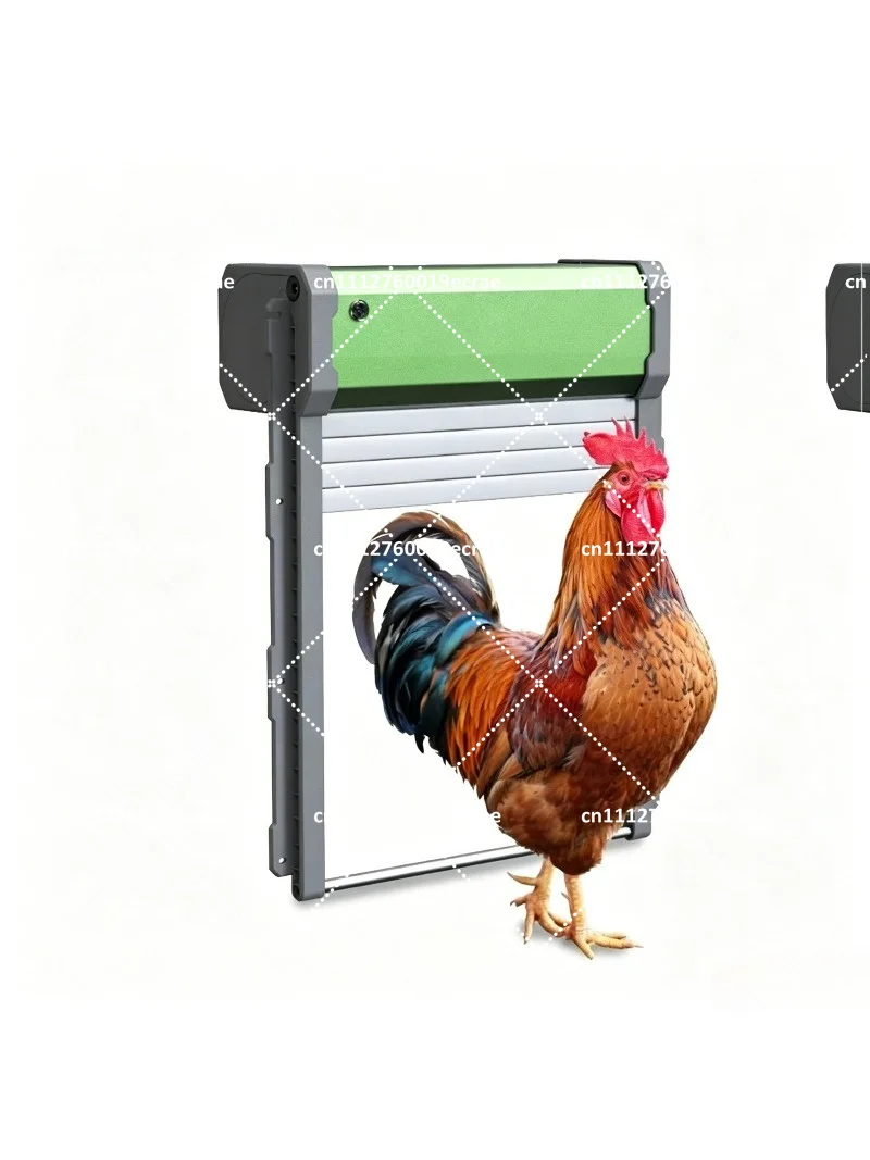 Automatic Chicken Coop Door Remote Control Rolling Shutter Pet Poultry House Timer