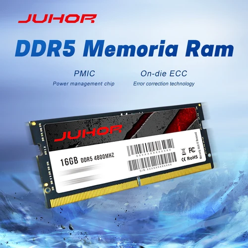 Imagen 2 del producto Memoria Ram para portátil JUHOR Sodimm DDR5 de 16GB y 4800MHz