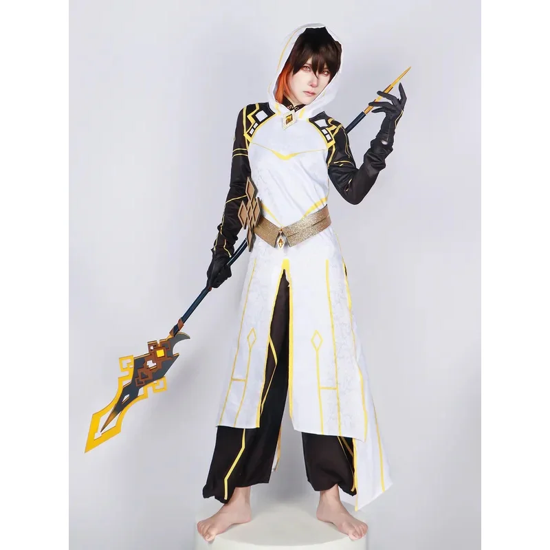 Morax Zhong Li Cosplay Genshin Impact Cosplay Costume Uniform  Anime Halloween Costumes for Men Game