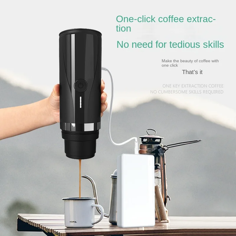 New fully automatic charging coffee machine, one click coffee extraction machine, portable, compact and convenient