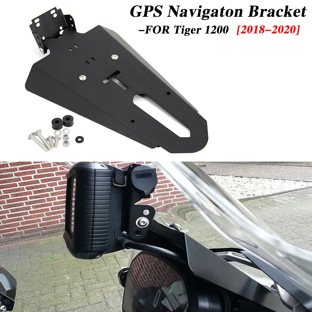 NEW Motorcycle Fit For Tiger 1200 XCA XRX Front Phone Stand Holder Smartphone Phone GPS Navigaton Plate Bracket 2018 2019 2020