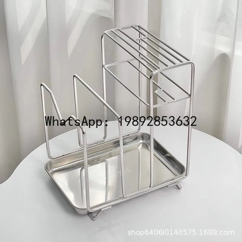 

PYJ 304 stainless steel cutting board thickened cutting board chopping board kitchen countertop lid storage rack