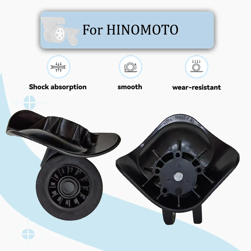 

For HINOMOTO HW60-1 Luggage Spinner Wheels Ultra-Quiet, Anti-Slip Wear-Resistant Replacement Wheels For Travel Suitcases
