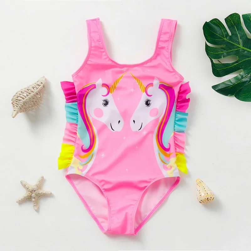 

Unicorn Children Swimwear Kids Beach Wear Girls Swimming Outfits 1-9Years Toddler Baby Girls Swimsuit One Piece Girls Swimwear
