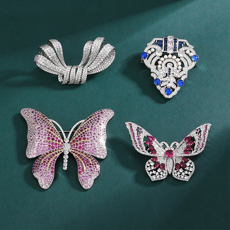 

Europe and America New Women's Designer Bow Luxury Brooch Fashion Clothing Accessories Sweater Accessories Pin Gifts Brooch