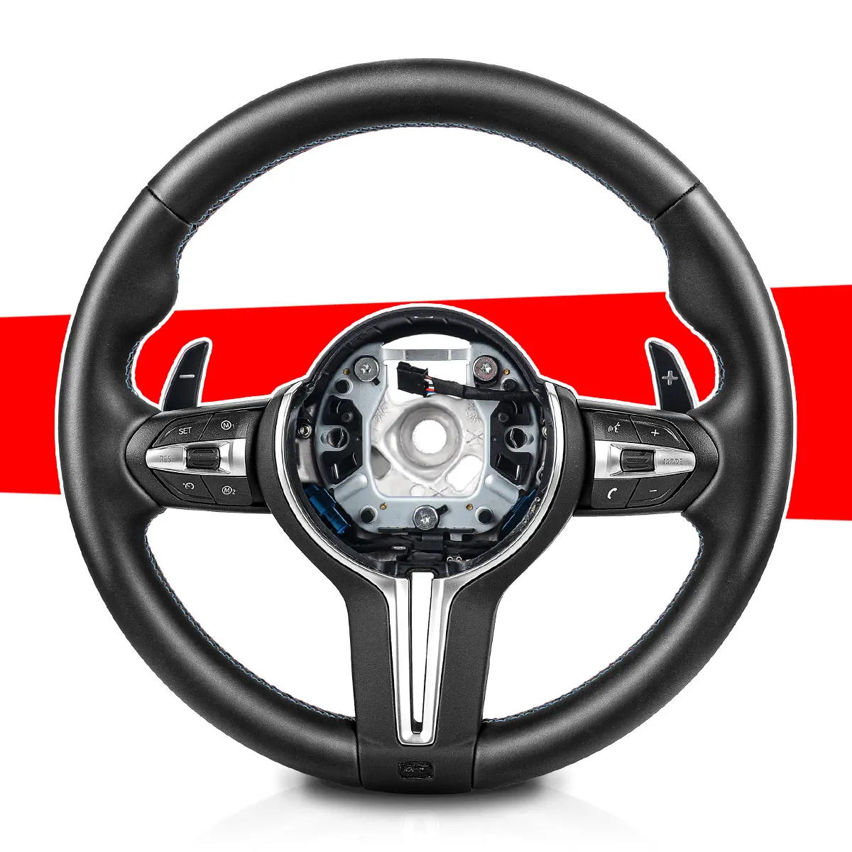 Leather Steering Wheel For BMW F20 F30 F31 F32 F34 F10 F11 F06 F01 F02 X1 F48 X2 F39 X3 F25 X4 F26 X5 F15 X6 F16 Sports Steering