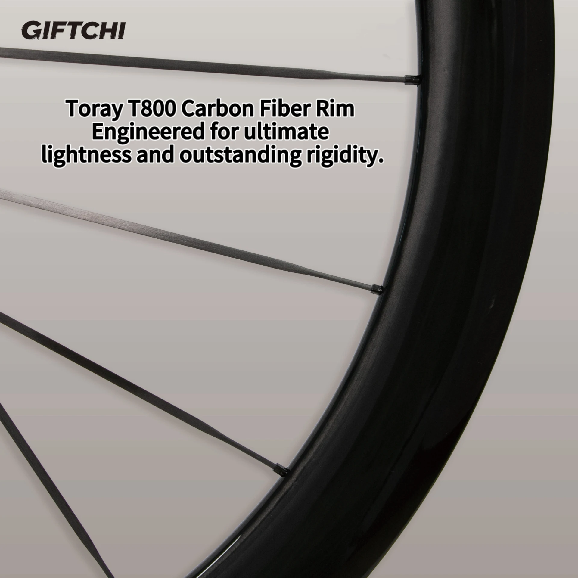 GIFTCHI Carbon Wheels N55 Disc Brake 700c Carbon Rim Center Lock Road Bike Wheelset UCI Quality Road Racing Wheelset