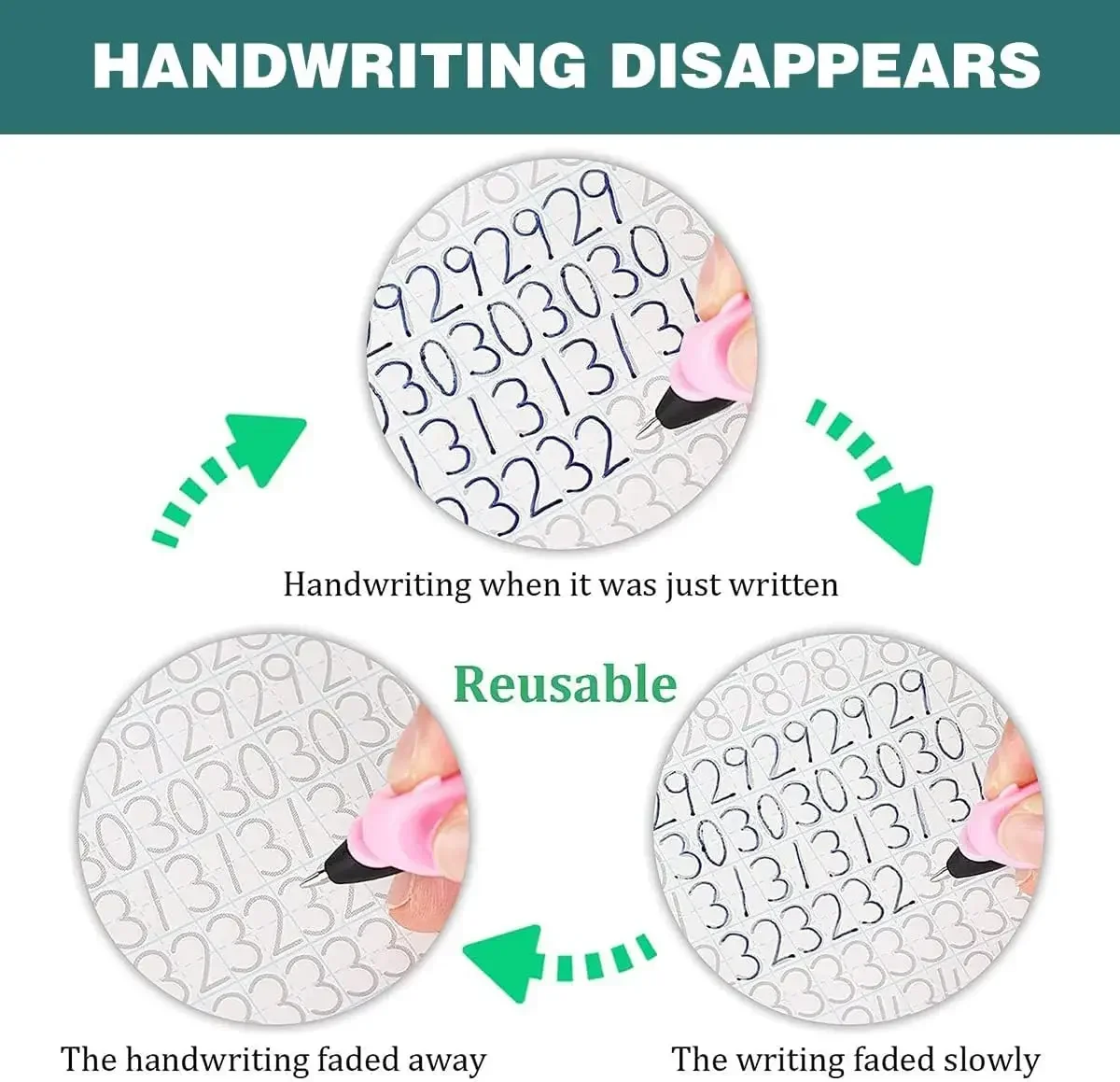 Kids Arabic Copybooks with Pen Practic Reusable Magical Writing Book Free Wiping Children Handwriting Early Learn