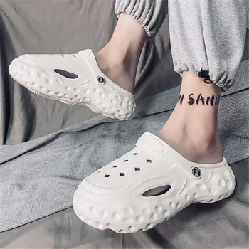 블랙 정원사 블랙 샌들, 남성 여름 슬리퍼, 야외 신발, 남성 운동화, 스포츠 스니커즈, 플랫 패션, 유명한 휴양지 