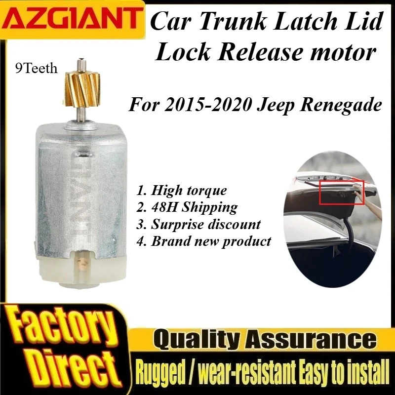 For 2015-2020 Jeep Renegade 1021160 3R0308 9T Car Trunk Lid Luggage Tailgate Block Door Lock Motor 0.764N.m High Torque Motors