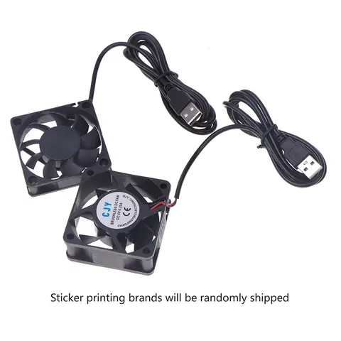 **1PC PC Computer Case Cooler 60mm USB Fan 5V Brushless Cooling Fans For Raspberry Radiator Ventilation Oil Bearing