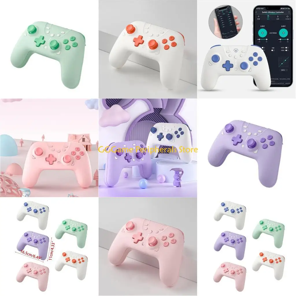 

U55B Gaming Controller Gamepad Wireless Switch Controller for NS Gamepad Joystick Switch Remote with USB Cable