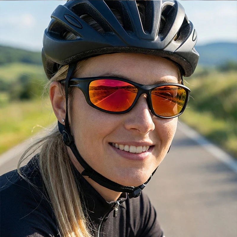 نظارات شمسية رياضية لركوب الدراجات للنساء نظارات تسلق الجبال والتزلج الخارجية Y2k نظارات شمسية مستقطبة مضادة للأشعة فوق البنفسجية للرجال 3245