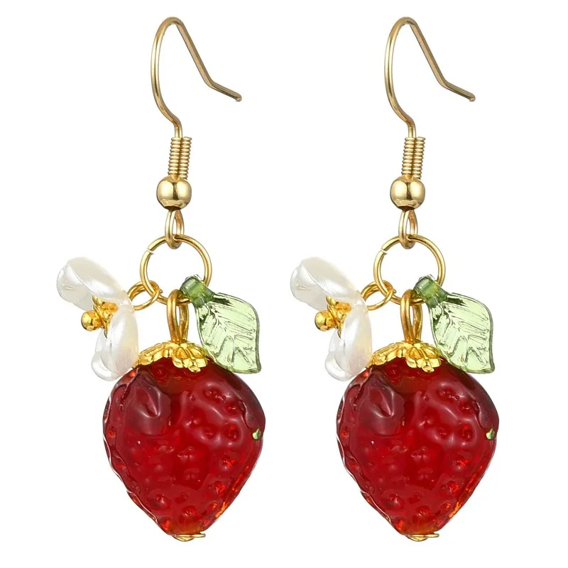 

Sexy, sweet, creative design, fruit earring, simulated jewelry, daily temperament, wearing ear studs, giving gifts to loved ones
