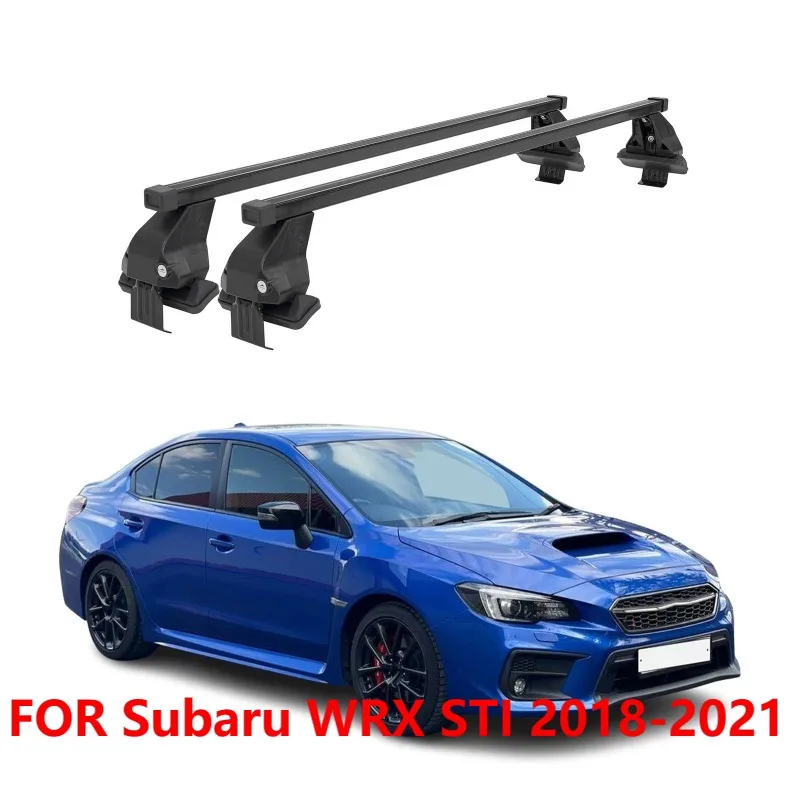 

Гладкие поперечины багажника на крышу для Subaru WRX STI 2018-2021, черные, 2 шт.