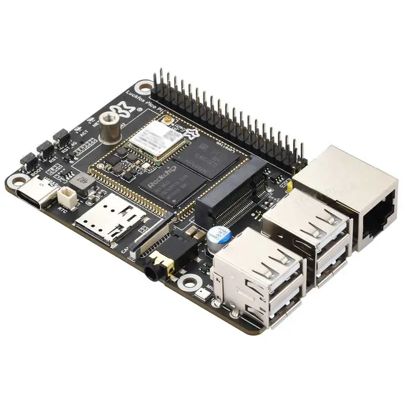 Luckfox Pico Pi A/B EMMC Микрофон Опция WiFi6/4G Core 128/256MB RV1106 G2/G3 RAM Размер порта аудиодисплея, совместимый с Raspberry
