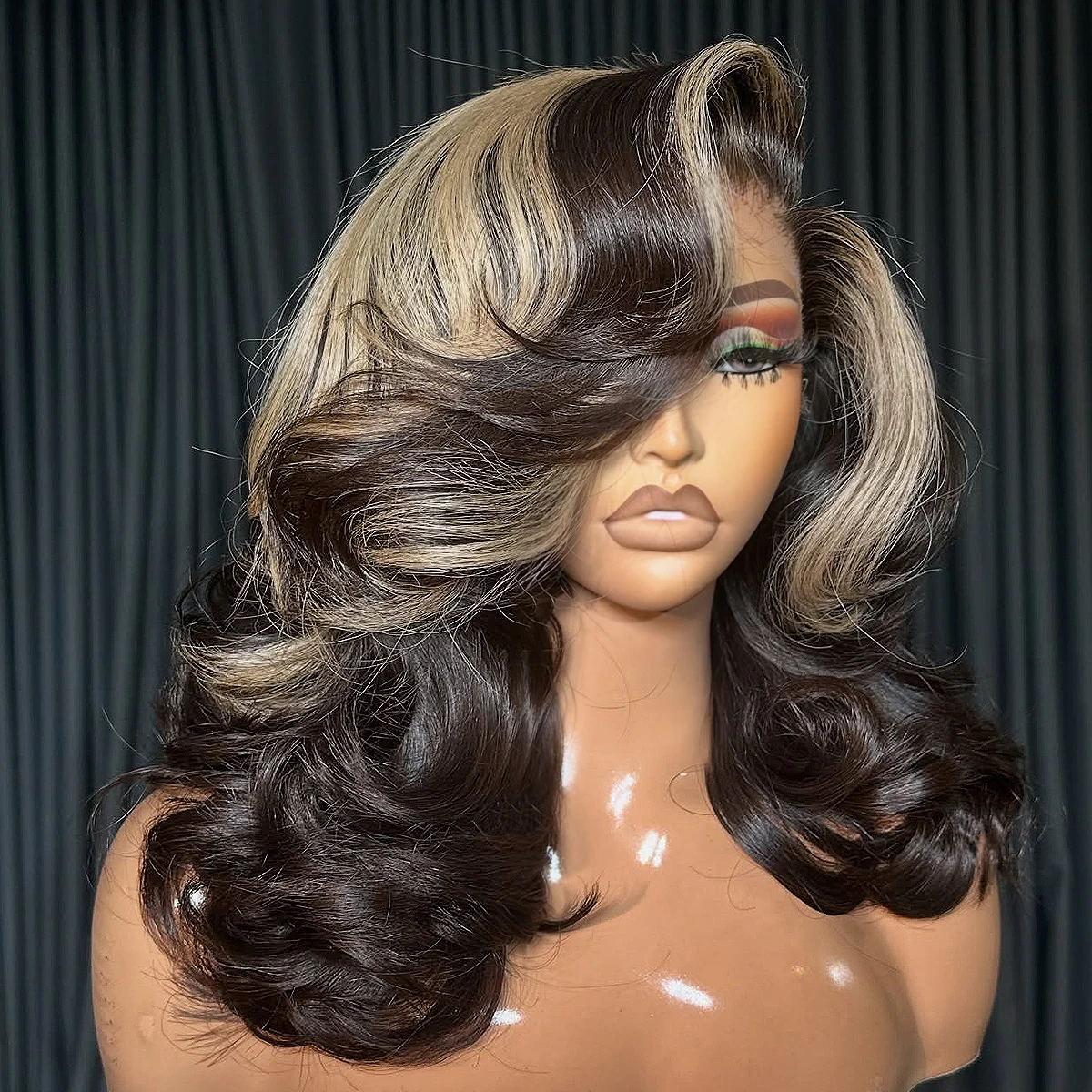

Highlight Body Wave 16-34 Wig 13x4 Transparent Lace Frontal 32 34 Inch 200 Density 100%Human Hair Wig Pre Plucked With Baby Hair